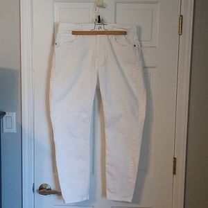 Everlane white ankle jeans